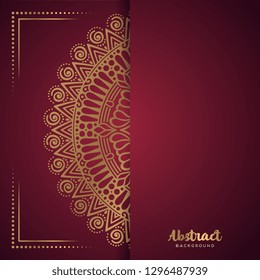 Gold background with mandala