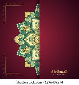 Gold background with mandala