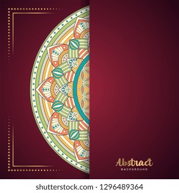 Gold background with mandala