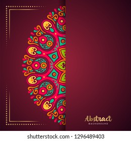 Gold background with mandala