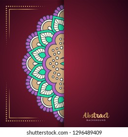 Gold background with mandala
