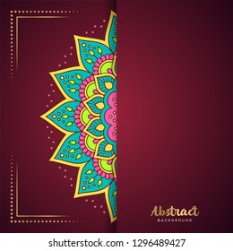 Gold background with mandala