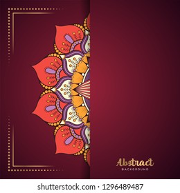 Gold background with mandala