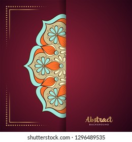 Gold background with mandala