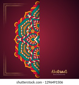 Gold background with mandala