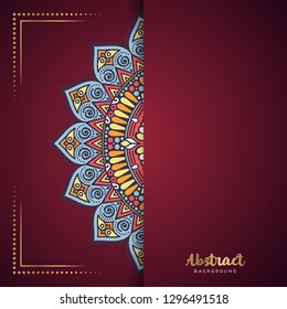 Gold background with mandala