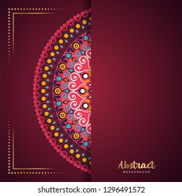 Gold background with mandala