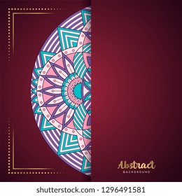 Gold background with mandala