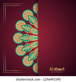 Gold background with mandala