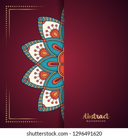 Gold background with mandala
