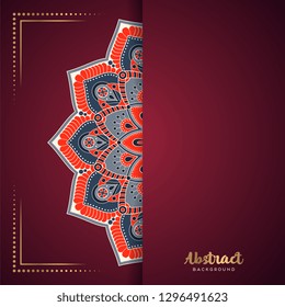 Gold background with mandala