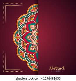 Gold background with mandala
