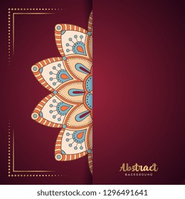Gold background with mandala