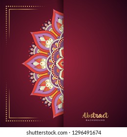 Gold background with mandala