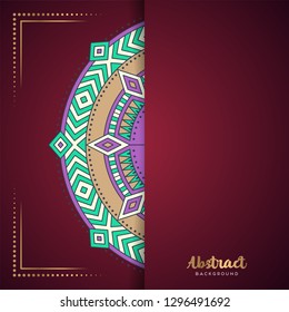 Gold background with mandala