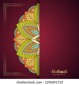 Gold background with mandala