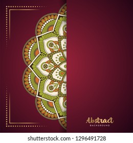 Gold background with mandala