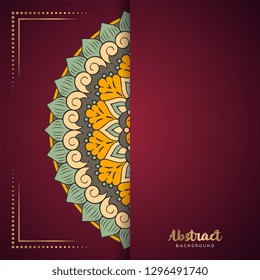 Gold background with mandala