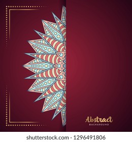 Gold background with mandala