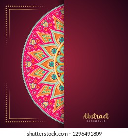 Gold background with mandala