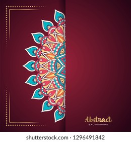 Gold background with mandala