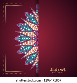 Gold background with mandala