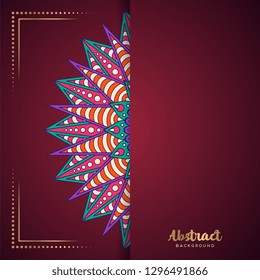 Gold background with mandala