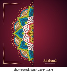Gold background with mandala