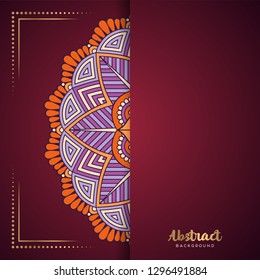 Gold background with mandala