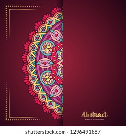 Gold background with mandala