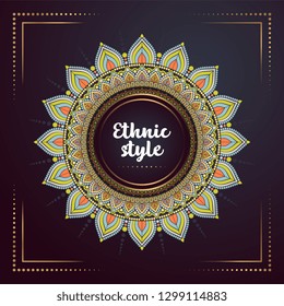 Gold background with mandala