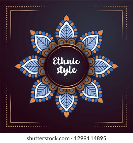Gold background with mandala