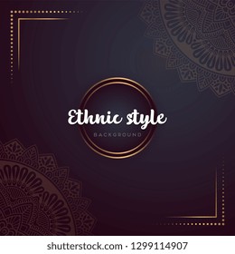 Gold background with mandala