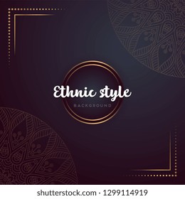 Gold background with mandala