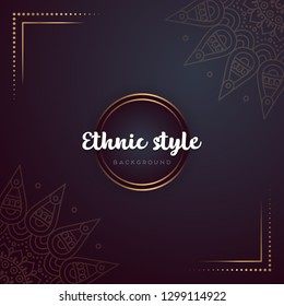 Gold background with mandala