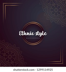 Gold background with mandala