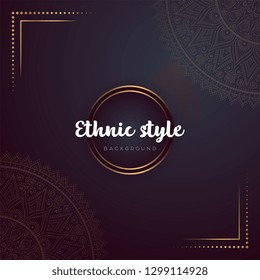 Gold background with mandala