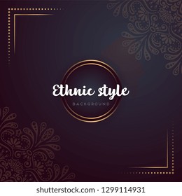 Gold background with mandala