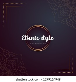 Gold background with mandala