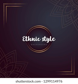 Gold background with mandala