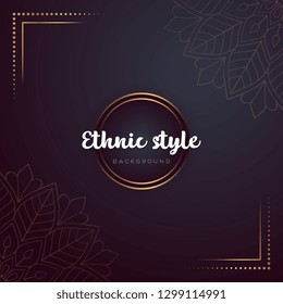 Gold background with mandala