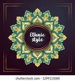 Gold background with mandala