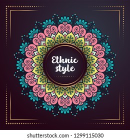 Gold background with mandala
