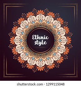 Gold background with mandala