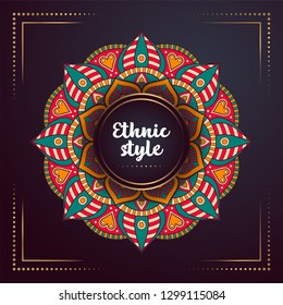 Gold background with mandala