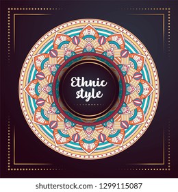 Gold background with mandala