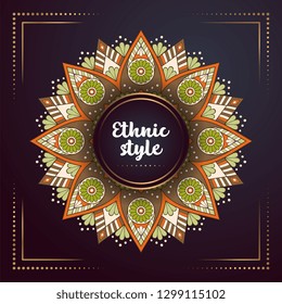 Gold background with mandala