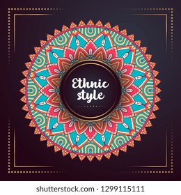 Gold background with mandala