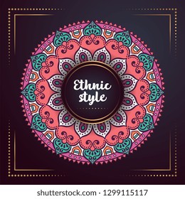 Gold background with mandala