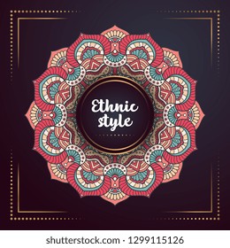Gold background with mandala